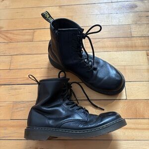 Dr Martens Sz 7 Leather Classic Original Zip Side Lace Up Boots